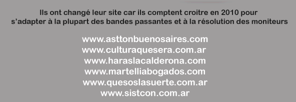Ils ont changé leur site car ils comptent croitre en 2010. Pour s’adapter à la plupart des bandes passantes et à la résolution des moniteurs